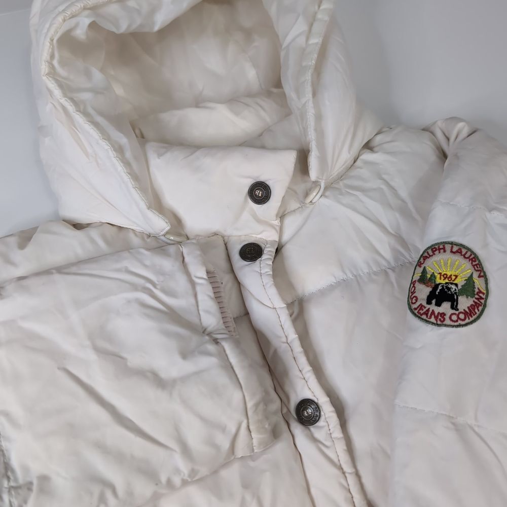 Polo Jeans‎ Co Ralph Lauren Puffer Jacket Women's Small Patch Hooded